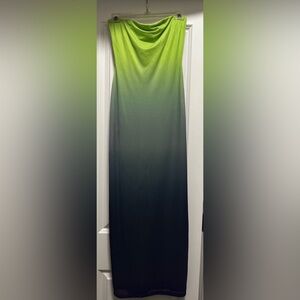 Princess Polly Green Ombre Bodycon Maxi Dress - Never Worn!